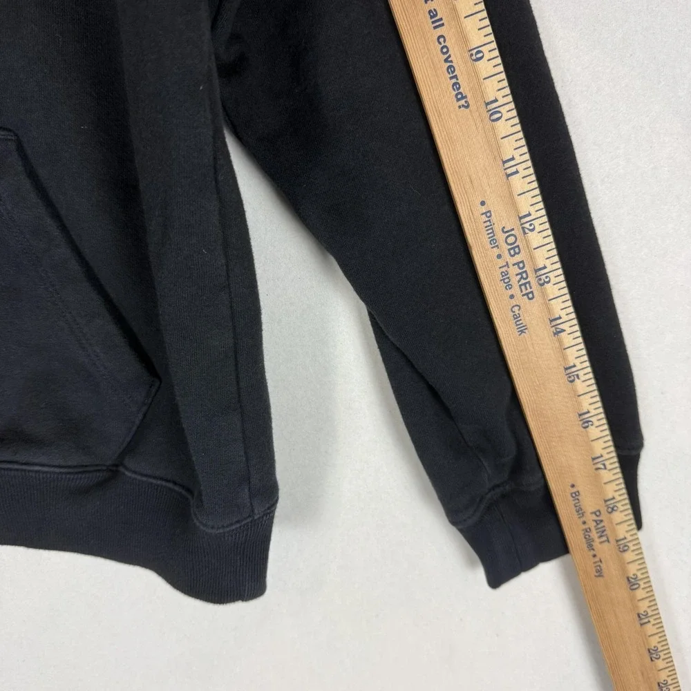 GAP Hoodie Sweatshirt Kids XL 12 Black Pullover Fleece Logo Kangaroo Pocket